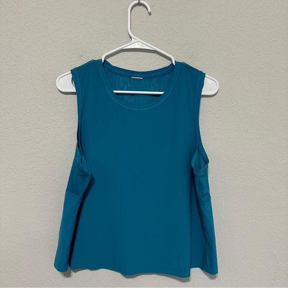 Athleta Women’s Workout Tank Top Blue Sleeveless Mesh Size Small Gym Yoga *Read* - Picture 1 of 5